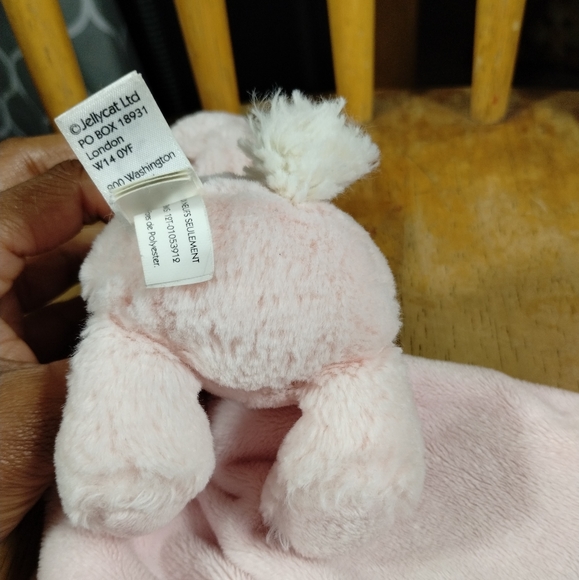 ✓Jellycat Pink Bunny Rabbbit Baby Security Blanket Lovey Lovie fairycore - Picture 7 of 16